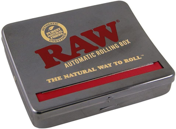 Машинка для самокруток Raw Roll Box 110 mm Black Chrome - Бренд RAW - Магазин бонгов бонгшоп.рф