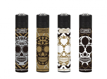 Зажигалка Clipper Skulls 7 Soft - Бренд Clipper - Магазин бонгов бонгшоп.рф